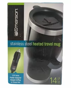 Emerson 694202203576 Stainless Steel Heated Travel Mug