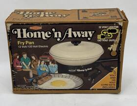 Empire 1612-08 Home N Away 12v/120v Portable Electric Fry Pan Tailgating Rv Sealed New
