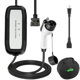 Energygenie 1b16171162001z Portable Level 1 And 2 Ev Charger For All Non-tesla Evs 16amp 110v/240v
