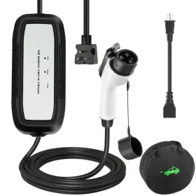 1b16171162001z Energygenie Portable Level 1 And 2 Ev Charger For All Non-tesla Evs 16amp 110v/240v
