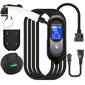 Energygenie 798476431267 Portable Ev Charging Station For All Non-tesla Evs Level 1 2 16amp 110v/240v
