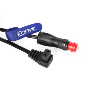 Eonvic 655942691159 12v/24v Car Fridge Power Supply Cable Cigarette Lighter Plug Extension Ca