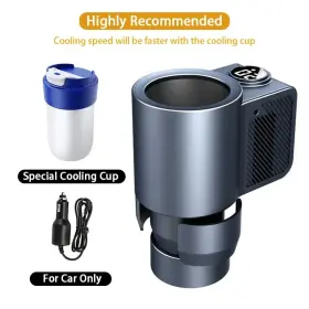 Eruule 313023676672 2-in-1 Car Beverage Warmer And Cooler For Coffee Milk Drinks