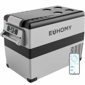 Euhomy 850052496005 12 Volt Car Refrigerators 48 Qt 45l Rv Refrigerator Freezer Fridge Cool