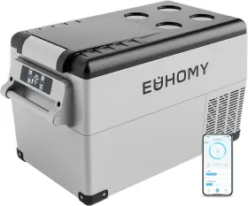 Cf-35  Euhomy 12 Volt Refrigerator 35liter 38qt Car With 12/24v Dc And 110-240v