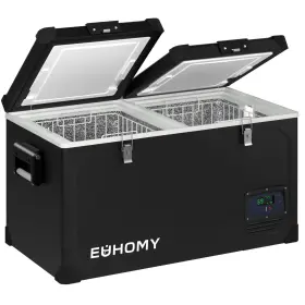 Cfy-65 Euhomy 12 Volt Refrigerator 69 Quart Electric Cooler Powered By Secop Dual Zone Car Re