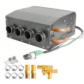Evargc 781509351755 12v Compact Design Hydronic Heater Assembly Mountable Switch 4front Vents 3speed