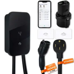 Evchango-us48-001 Evchango 9x Faster Level 2 Ev Charger For All Evs 48 Amp 240v 11.5 Kwh Wifi Rfid