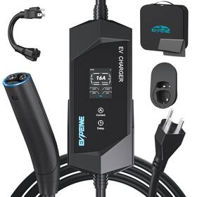 Evpeiwe Ev-tc-003 Level 1/2 Ev Charger For Tesla 16a Electric Vehicle With Ne