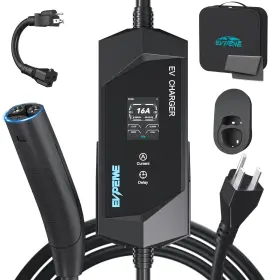 Ev-tc-003 Evpeiwe Level 1/2 Ev Charger For Tesla 16a Electric Vehicle With Ne