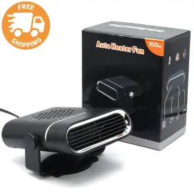 Fafaawff 768510509085 150w 12v Car Heater Defroster Portable Quick Heating Fan 360 Free Adjustment
