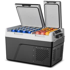 Feelfunn Cf026 12 Volt Refrigerator Car Fridge 40qt38l Dual Zone Electric Cooler