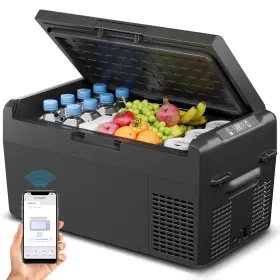 Cf027-20 Feelfunn 12 Volt Refrigerator 21qt20l Portable Freezer Electric Cooler For