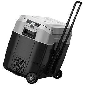 Foho Alg50 Portable Car Refrigerator With Telescopic Handle 52 Quart - Black/gray