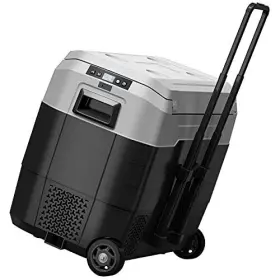 Alg50 Foho Portable Car Refrigerator With Telescopic Handle 52 Quart - Black/gray