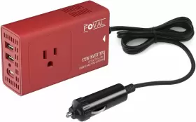 Sgr-nx1711sk-1 Foval Upgraded 175w Car Power Inverter Dc To Ac Converter 12v 110v Red