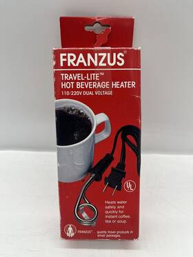 Franzus Ih-100 Travel-lite Hot Beverage Heater 110/220v Dual Voltage Model