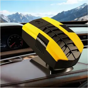 Fwbbg 726960536617 2-in-1 Portable Car Heater Cooler Fan 12v Windshield Defroster Defogger 360