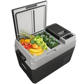 Garveetech 198723630533 12 Volt 31 Quart Portable Freezer Electric Cooler Car Refrigerator With Dual