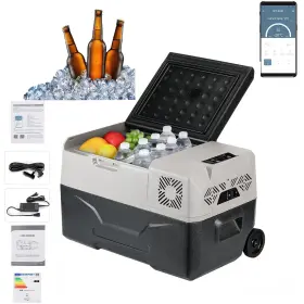 110-130v Gearzaar Cx50-50l Portable Car Refrigerator 50 Quart Cooler 12/24v Rv Fridge Freezer App