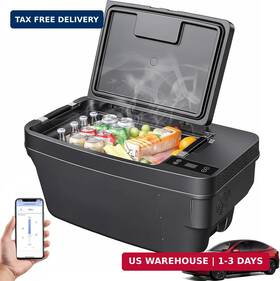 Geyabai 739719288507 Car Refrigerator For Tesla Model Y 35 Quart 33l Portable Freezer -7.6 F To 50