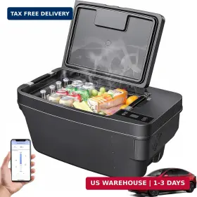 Geyabai 739719288507 Car Refrigerator For Tesla Model Y 35 Quart 33l Portable Freezer -7.6 F To 50