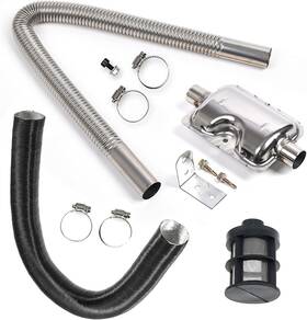 Gift2u Yqzus0328 Car Diesel Parking Air Heater Exhaust Pipe For Webasto Eberspacher 60cm Sta Inch