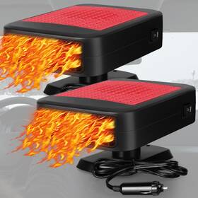 Gisafai Mul-gisafai-0838 2 Pcs Portable Car Heater 12v 150w For Vehicle That Plugs Into Red