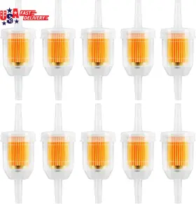 Global Trade 445019978941 20 Pcs 1/4 In And 5/16 Gas Inline Fuel Filters With Magnet For Kawasaki Kohl