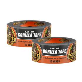 Glue 6012110 Gorilla Tape Double Thick Adhesive Weather Resistant Strong Durable 10 Yards 2pk
