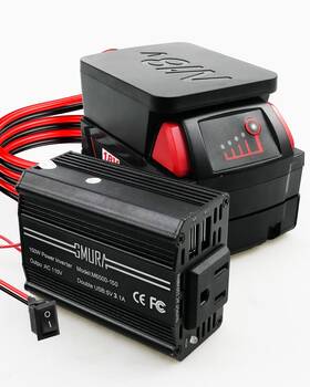 Gmura Dcnbqm06 150w Portable Power Supply Inverter Fit For Milwaukee
