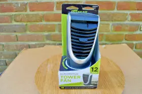 1220770570 Go Gear New Automotive Car 12 Volt Plug In Tower Fan-fits Any Cupholder-ck It