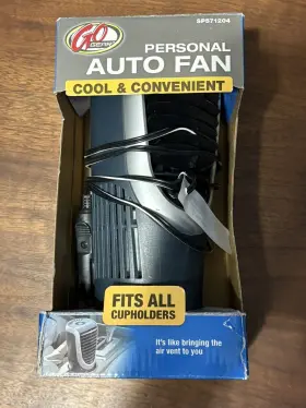 Sp571204 Go Gear Automotive Tower Fan 12 Volt Power Cord Fits In Cup Holder Untested