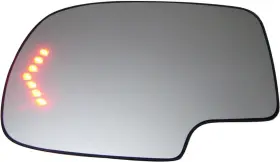 Hanadweo 744759890252 Mirror Glass Heated Turn Signal Driver Side For 2003 - 2007 Chevy Gmc Cadillac