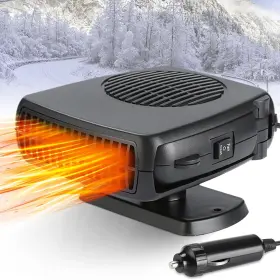 26heater-007 Haourystop Portable 12v Car Heater And Defroster 150w Fast Heating Cooling Fan Plug In