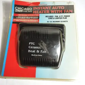 36711 Harbor Freight Chicago Electric Instant Auto Ceramic Heater With Fan 6 Ft Cord New