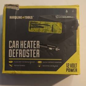 Hardline Tools Hl112 Car Heater Defroster 12 Volt Portable Plug-in