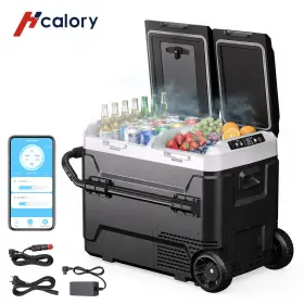 Exs5694271 Hcalory 40l Car Refrigerator 12v/24v 110v Fridge Freezer Electric Cooler 4 68