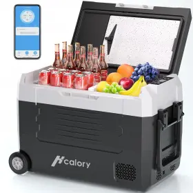 Ldw45-s Hcalory 48qt/45l Refrigerator 12/24v 110v App Control For Camping Travel Home