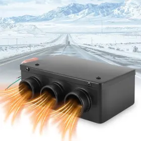 Gearwhozutm7561881 Health Gear Car Defroster 12v 50w Heater 3 Hole Portable Winter Fast Heating Warmer Fr