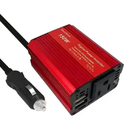 If-150 Heargrow 150w Red Car Power Inverter Converter Plug Adapter 12v To