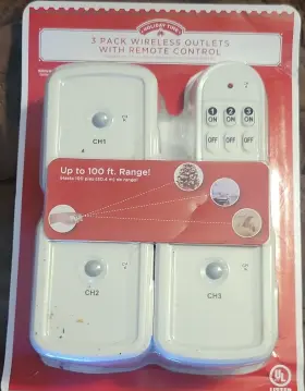 Rc-050 Holiday Time Wireless Remote Control Outlet