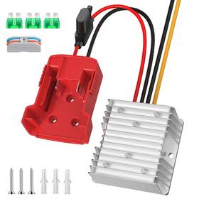Hrertics 729604762939 Upgraded 18v To 12v Step Down Power Aadpter Works With 240w 20a Red