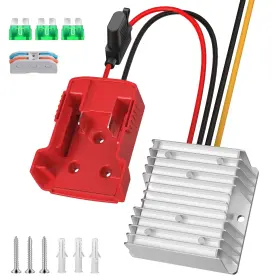 Hrertics 729604762939 Upgraded 18v To 12v Step Down Power Aadpter Works With 240w 20a Red
