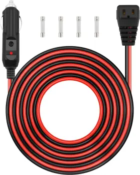 Hulyxayfave 445000582591 9.84ft Dc Power Cord 12v/24v For Rv Car Fridge Refrigerator Freezer Fit
