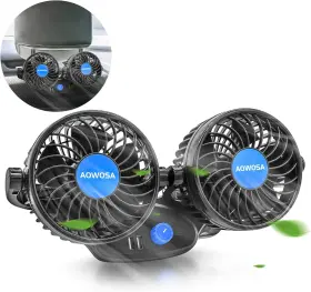 Hzfs-u01 Hzfs-u 711181564235 Car Fans 12v Electric Cooling Rear Seat Headrest Vehicle Fan With Cigarette Ligh