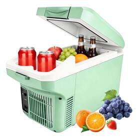 Iceblue Gz-cbp-8l-green Electric Cooler With Type-c 8 Liter /11 Cans Mini Fridge Belt 9v Type-