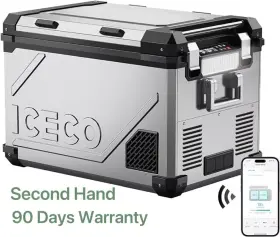 Apl55 Iceco 55l Dual Zone Portable Refrigerator Bluetooth Controlled For Truck Car And Home
