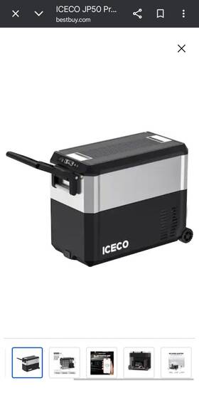 Iceco Jp50-pro Jp50 Pro Portable 12v Refrigerator Freezer With Reversible Lid