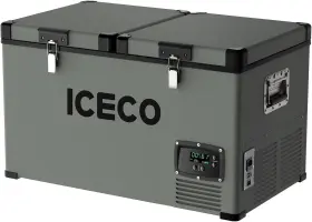 Vl60gdn Iceco Vl60 Dual Zone Portable Refrigerator 60 Liters Platinum Compact Dc 12/24v